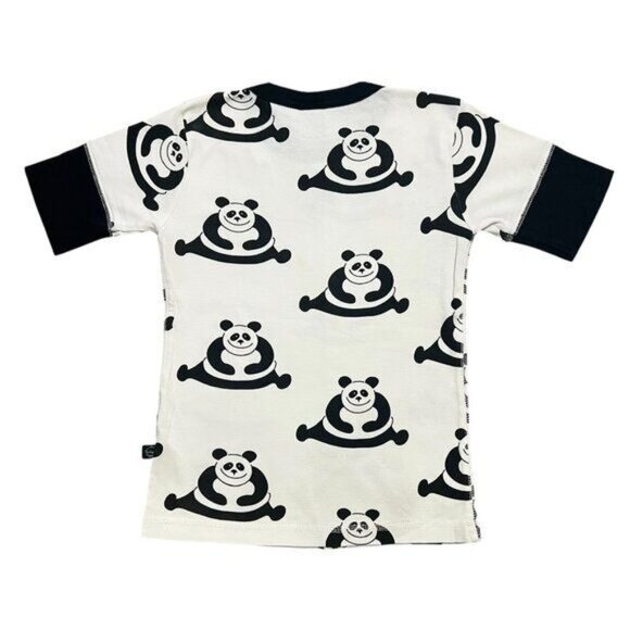 idaT Denmark Sz 122 (7Y) Black & White Panda Shirt - Picture 4 of 7